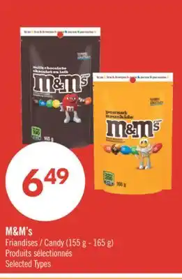 Pharmaprix M&M'S Candy offer