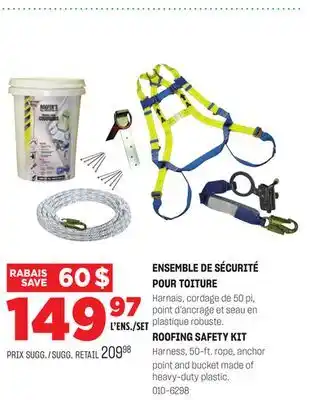 BMR ENSEMBLE DE SÉCURITÉ POUR TOITURE offer