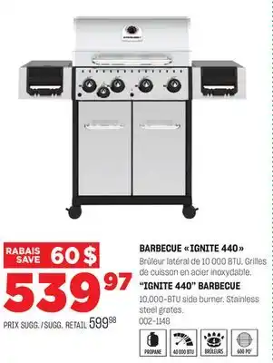BMR BARBECUE IGNITE 440 offer