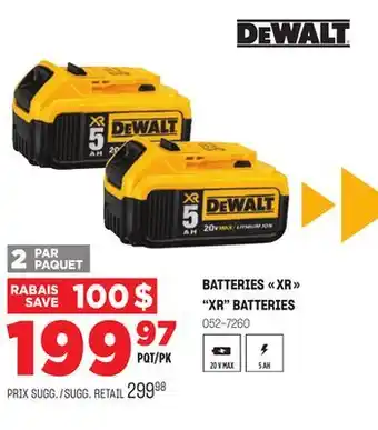 BMR BATTERIES XR offer
