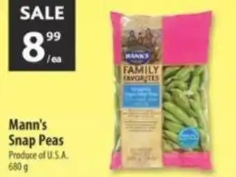 Co-op Mann's Snap Peas offer