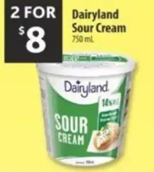 Co-op Dairyland Sour Cream offer