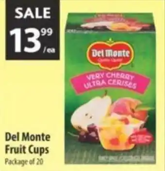 Co-op Del Monte Fruit Cups offer