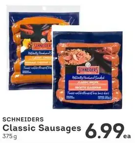 IGA SCHNEIDERS Classic Sausages offer