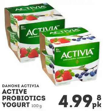 IGA DANONE ACTIVIA ACTIVE PROBIOTICS YOGURT offer