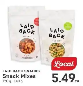 IGA LAID BACK SNACKS Snack Mixes offer
