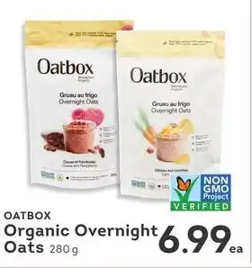 IGA OATBOX Organic Overnight Oats offer