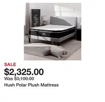 TSC Stores Hush Polar Plush Mattress offer