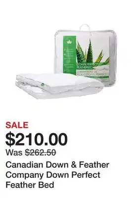 TSC Stores Canadian Down & Feather Company Down Perfect Feather Bed offer