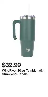 Mark's WindRiver 30 oz Tumbler with Straw and Handle offer