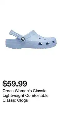 Sport Chek Crocs Women's Classic Lightweight Comfortable Classic Clogs offer