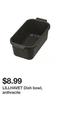 IKEA LILLHAVET Dish bowl, anthracite offer