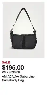 Holt Renfrew AMIACALVA Gabardine Crossbody Bag offer