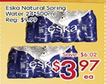 Sunny Food Mart Eska Natural Spring Water offer