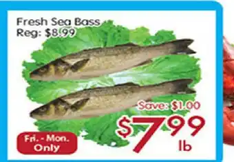 Sunny Food Mart Fresh Sea Bass offer
