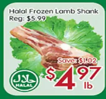 Sunny Food Mart Halal Frozen Lamb Shank offer
