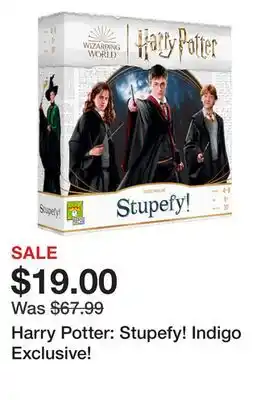 Chapters Indigo Harry Potter: Stupefy! Indigo Exclusive! offer
