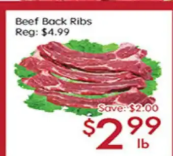 Sunny Food Mart Beef Back Ribs offer