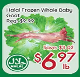 Sunny Food Mart Halal Frozen Whole Baby Goat offer