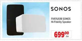 2001 Audio Video SONOS Hi-Fidelity Speaker offer