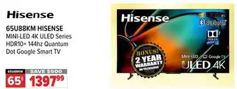 2001 Audio Video HISENSE HISENSE MINI-LED 4K ULED Series offer