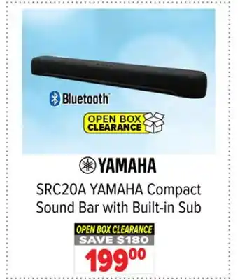 2001 Audio Video YAMAHA Compact Sound Bar with Built-in Sub offer