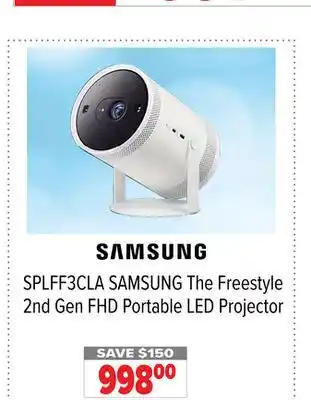2001 Audio Video SAMSUNG The Freestyle 2nd Gen FHD Portable LED Projector offer