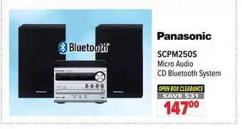 2001 Audio Video Panasonic Micro Audio CD Bluetooth System 147 offer