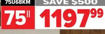 2001 Audio Video Hisense 75 ULED 4K TV offer