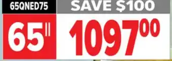 2001 Audio Video LG 65 TV QUANTUM DOT NANOCELL 4K offer
