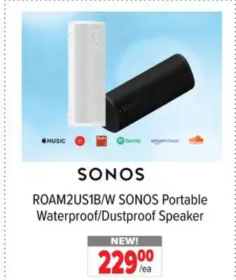 2001 Audio Video SONOS Portable Waterproof/Dustproof Speaker offer