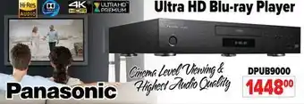 2001 Audio Video Panasonic Ultra HD Blu-Ray Player offer