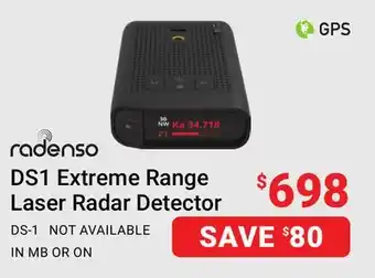 Visions Electronics Radenso DS1 Extreme Range Laser Radar Detector offer