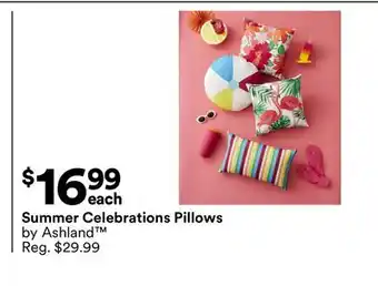 Michaels Summer Celebrations pillows by Ashland offer