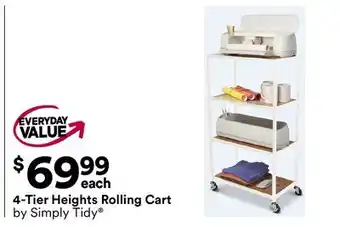 Michaels 4-Tier Heights Rolling Cart by Simply Tidy offer