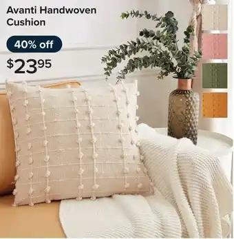 Linen Chest Avanti Handwoven Cushion offer