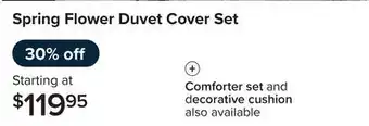 Linen Chest Spring Flower Duvet Cover Set offer