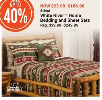Bass Pro Select White River Home Bedding and Sheet Sets offer