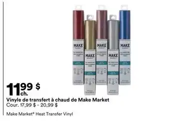 Michaels Vinyle de transfert à chaud de Make Market offer