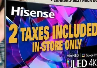 Centre Hi-Fi HISENSE MINI-LED ULED TV 4K QUANTUM DOT / GOOGLE TV 144HZ GAME MODE PRO offer