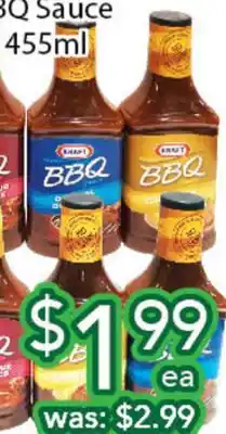 Ample Food Market KRAFT BBQ SAUCE 455ML offer