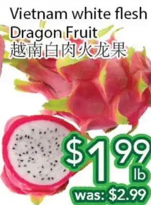 Ample Food Market VIETNAM WHITE FLESH DRAGON FRUIT offer