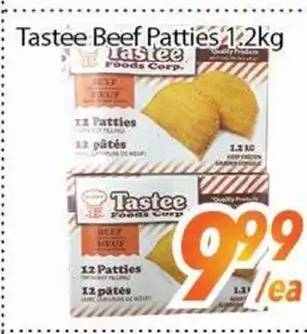 Bestco Food Mart TASTEE BEEF PATTIES 1.2 KG offer