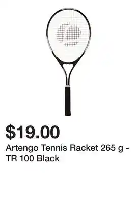 Decathlon Artengo Tennis Racket 265 g - TR 100 Black offer