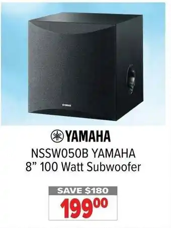 2001 Audio Video NSSW050B YAMAHA 8" 100 Watt Subwoofer offer
