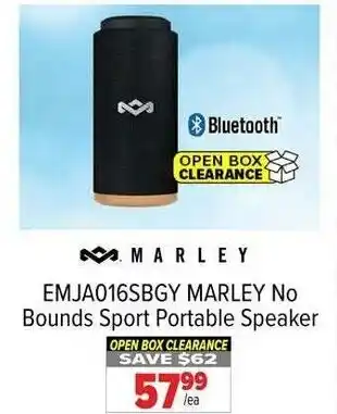 2001 Audio Video EMJA016SBGY MARLEY NO Bounds Sport Portable Speaker offer