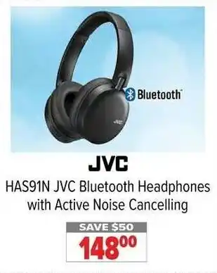 2001 Audio Video HAS91N JVC Bluetooth Headphones with Active Noise Cancelling offer