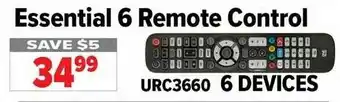 2001 Audio Video Essential 6 Remote Control offer