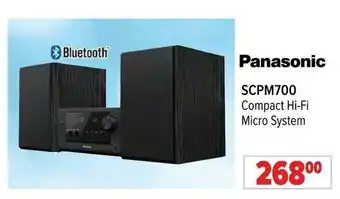 2001 Audio Video Panasonic SCPM700 Compact Hi-Fi Micro System offer