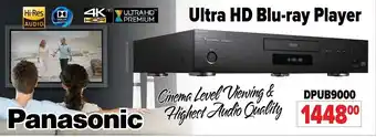 2001 Audio Video Panasonic Ultra HD Blu-ray Player offer